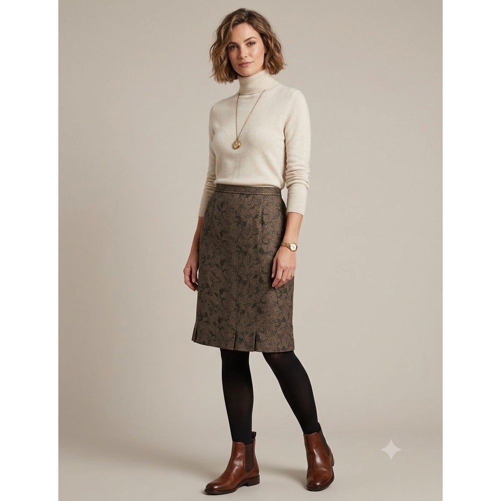 Talbots Collection VTG New SZ 12 Wool/Silk Pencil Skirt